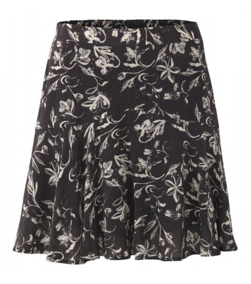 Yaya Printed Mini Skirt Bristol Black