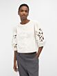Object Caro Embroided Top White