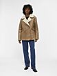 Object Polly Shearling Jacket Fossil