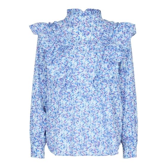 Co'Couture Blouse Donda Frill New Blue