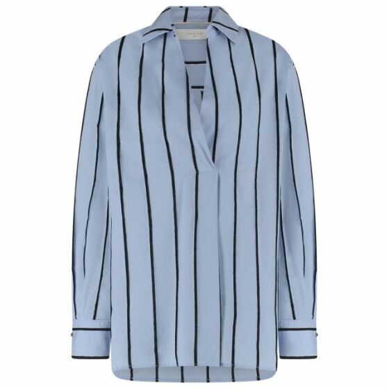 Nukus Bonn Blouse Stripe Ice Blue