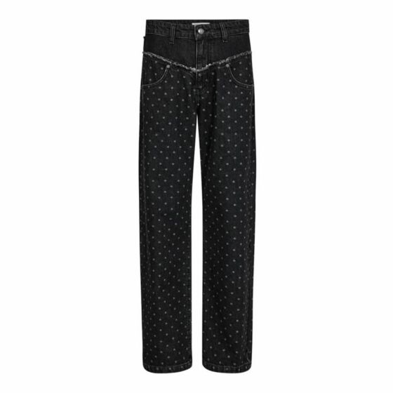 Co'couture BlackCC Dot Block Long Jeans Black