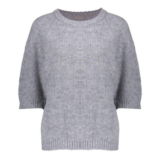 Geisha Pullover 2/3 Sleeves Grey Silver Lurex