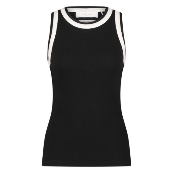 Nukus Nice Singlet Black Off White
