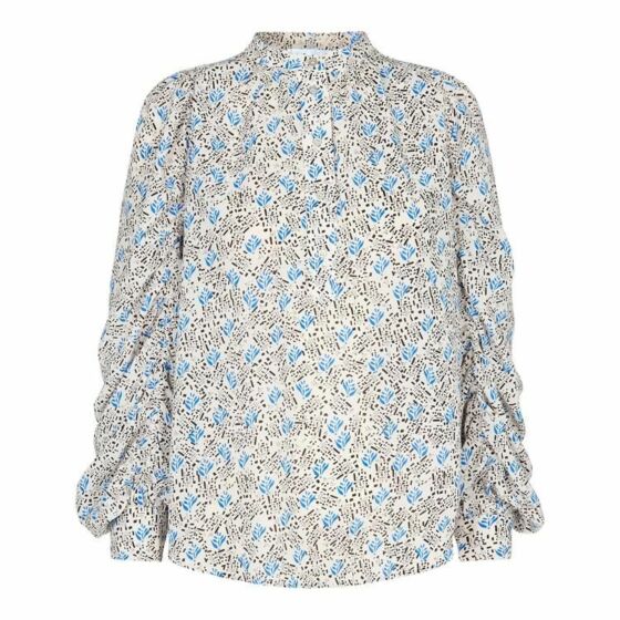 Co'Couture Pippa Drape Blouse New Blue