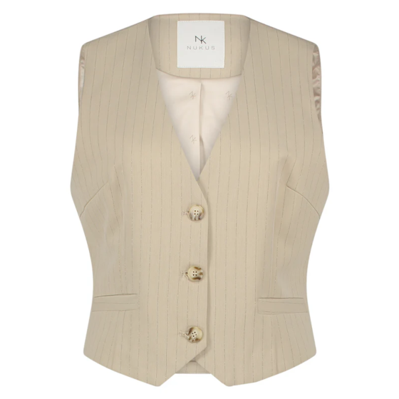 Nukus Carrera Gilet Stripe Sand