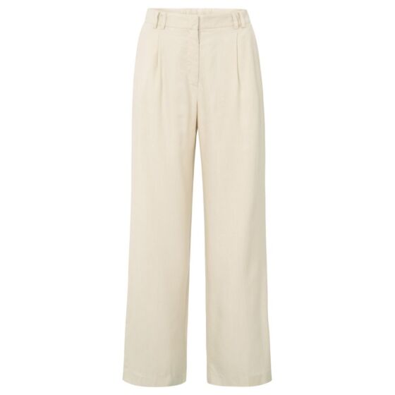 Yaya Linen Blend Trousers Wide Leg Summer Sand