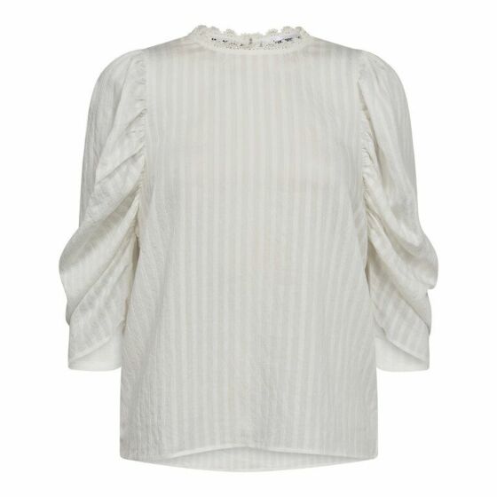 Co'Couture EdithCC Puff Blouse White