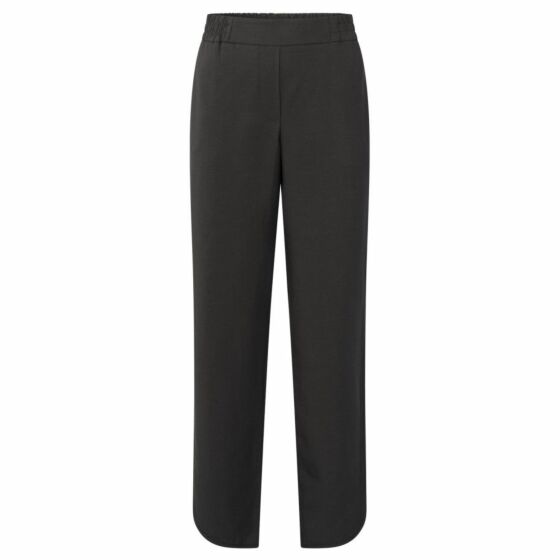 Yaya Woven Wide Leg Trouser Licorice Black