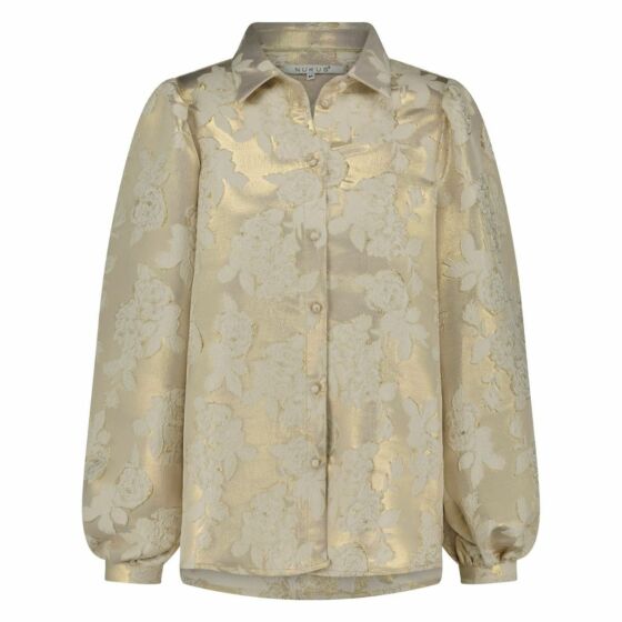 Nukus Lettie Blouse Flower Gold Off White