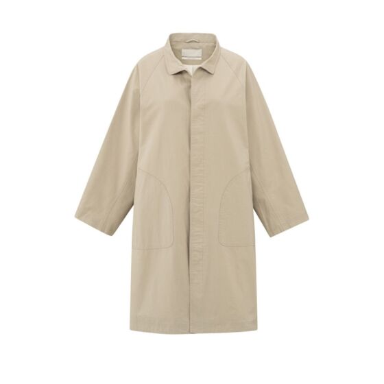 YAYA Oversized Coat Cotton-Woven Safari