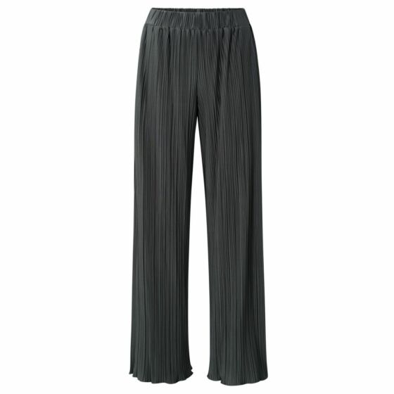 YAYA Pleated Trousers Dark Metal Grey