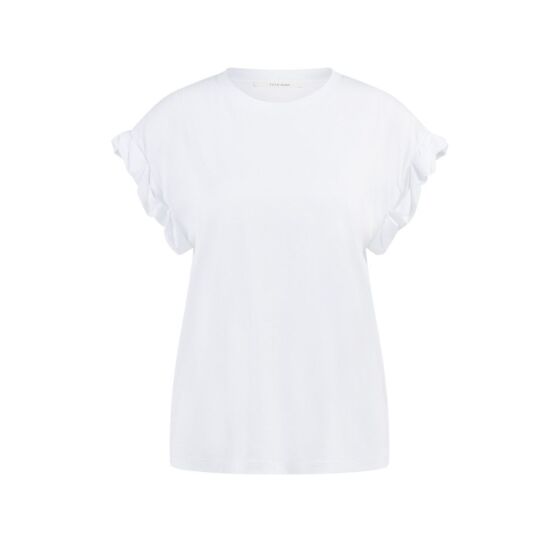 Yaya T-shirt Round Neck Pure White