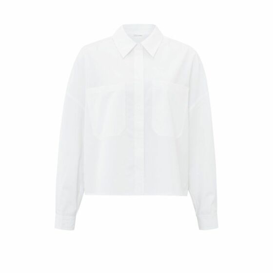 Yaya White Blouse Batwing Sleeve Pure White