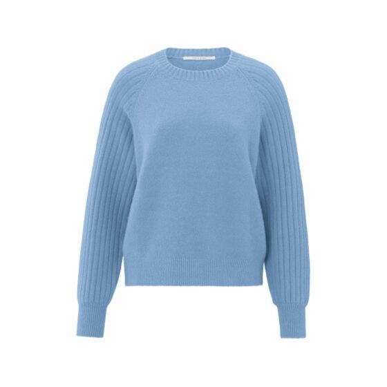 Yaya Soft Ribbed Sweater Bel Air Blue