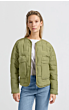 YAYA Short Quilted Jacket Pockets Olive