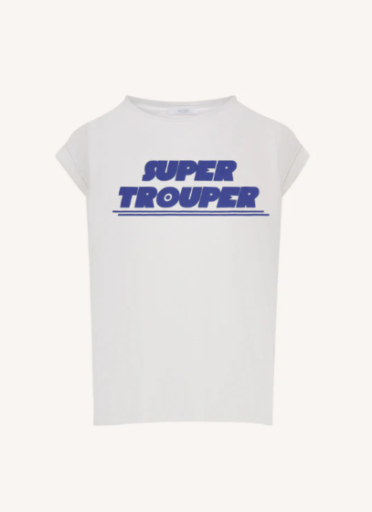 By Bar Thelma Super Trouper Top Off White