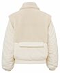 Yaya Bomber Jacket Teddy Details Bone White