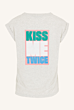 By Bar Thelma Kiss Top Light Grey Melee