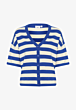 Saint Tropez Frikam Striped Cardigan Surf Blue