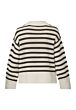 Sisterspoint Hava Stripe Trui Bamboo Black