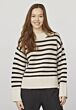 Sisterspoint Hava Stripe Trui Bamboo Black