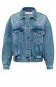 Yaya Bomber Denim Jacket Blue Denim