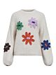 Object Ash Knit Pullover Sandshell Flowers