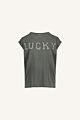 By Bar Thelma Lucky Vintage Top Charchoal