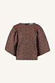By Bar Zasu Jacquard Blouse Brown Panter