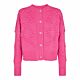 Co'Couture Bubble Knit Cardigan Pink