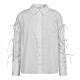 Co'couture PoppyCC Tie Sleeve Shirt White