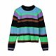 POM Sweater Brushed Stripes Multi Colour