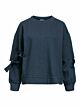 Object Anne Bow Sweat Pullover Blue Indigo