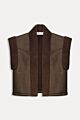 POM Gilet Lammy Brown