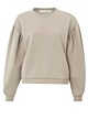 YAYA Sweater With Puff Sleeves Pure Cashmere Brown