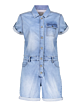 Geisha Jumpsuit Short Stone Marble Denim