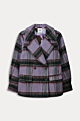 POM Coat Checks Lavender Multi Colour