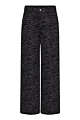 Co'Couture Zebra Grey Wide Long Pants Black