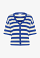 Saint Tropez Frikam Striped Cardigan Surf Blue