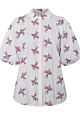 Sisterspoint Ella Blouse White Bordeaux