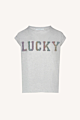 By Bar Thelma Lucky Rainbow Top Light Grey Melee