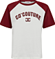 Co'couture Edge Block Tee Burgundy