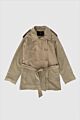 With Black Vanessa Short Trench Coat Brown Sand
