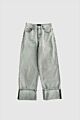 With Black Hazel Grey Turn Up Jeans Spring Grey