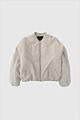 With Black Tracy Lyocell Bomber Jacket Silver