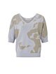 YAYA Jacquard Sweater Evening Haze Purple Dessin