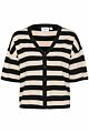 Saint Tropez Frikam Striped Cardigan Black