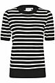 Saint Tropez Mila Striped Pullover Black Mila Stri