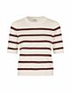 Mbym Carla Stripe Knit Sugar Wine Stripe